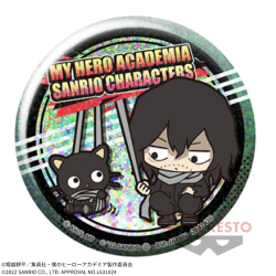【相澤消太×チョコキャット】僕のヒーローアカデミア×サンリオキャラクターズ ホログラム缶バッジ