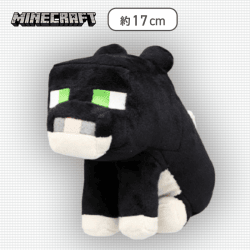 【ネコ(ブラック)】マインクラフト ぬいぐるみ3