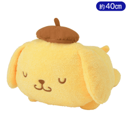 ポムポムプリン 寝そべり ギガジャンボすやすやどり〜むぬいぐるみ