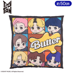 TinyTAN 寝そべり プレミアムスクエアクッション〜Butter〜