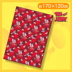 【レッド】トムとジェリーマイヤー毛布