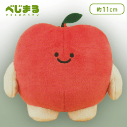 【りんご】べじまる ボールチェーン付きぬいぐるみ 秋の味覚アソート