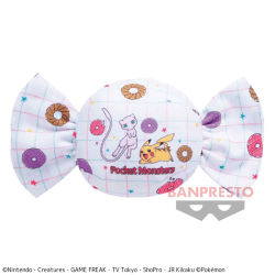 【ミュウ&ピカチュウ】ポケットモンスター キャンディ型ぬいぐるみポーチ
