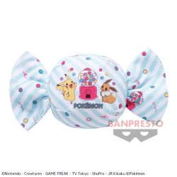 【ピカチュウ&イーブイ】ポケットモンスター キャンディ型ぬいぐるみポーチ