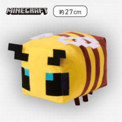 【ミツバチ】マインクラフト BIGぬいぐるみ〜ウーパールーパー・ミツバチ〜