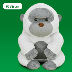 【ホワイト】FANS ゴリラぬいぐるみXL