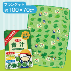 【青汁】布小物作家ぎゅっと。の森野農園ブランケット