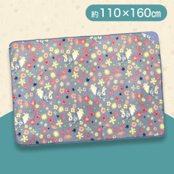 【ネイビー】ピーターラビット フランネル毛布