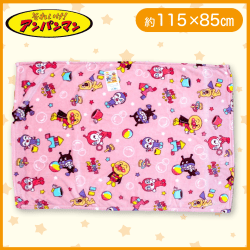 【積み木】【ピンク】アンパンマン フランネルお昼寝毛布