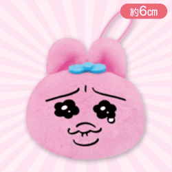 【B柄】おぱんちゅうさぎ フェイスマスコットぬいぐるみ