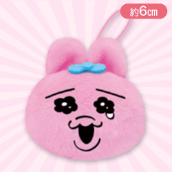 【A柄】おぱんちゅうさぎ フェイスマスコットぬいぐるみ