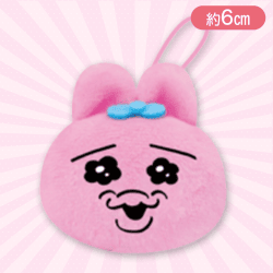 【C柄】おぱんちゅうさぎ フェイスマスコットぬいぐるみ