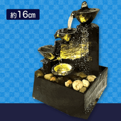 【三段噴水】卓上噴水 古都の泉5