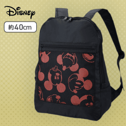 【ブラック】ミッキーマウス プレミアムビッグメッシュポケットリュック