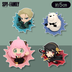【4種1セット】ぶちマス! SPY×FAMILY レリーフフィギュアマグネット