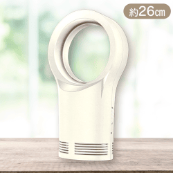 【ホワイト】羽無しファンヒーター