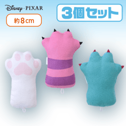 【マリー&チェシャ猫&サリー】ディズニー&ピクサーキャラクター おててふきふきプチマスコット