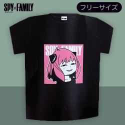 【ブラック】SPY×FAMILY ボトル入りTシャツアーニャAS