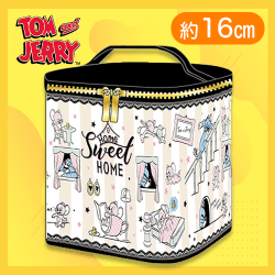 【ブラウン】トムとジェリー ストライプバニティバッグ