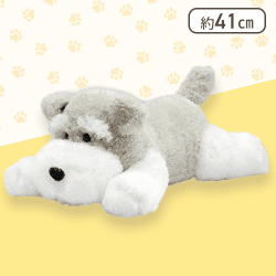 【シュナ】くったりシュナウザー寝そべりJB