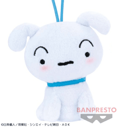 【シロ】クレヨンしんちゃん ぬいぐるみマスコット〜連れてってほしいゾ〜