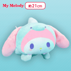 【マイメロディ(グリーン)】マイメロディ・クロミ ガオガオ恐竜さんぬいぐるみ〜マイメロディ・クロミ〜