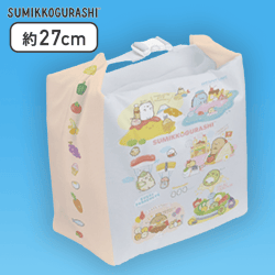 【ピンク】すみっコぐらし たべもの王国 保冷ランチバッグ