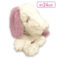 【ピンクグレー】スヌーピー お座りキュートBIGぬいぐるみ9