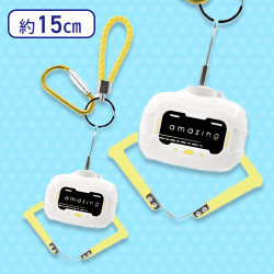 【イエロー】アームキーホルダー二本爪6COLOR