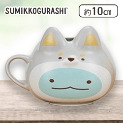 【とかげ】すみっコぐらし こいぬといぬごっこ フェイス型マグカップ