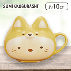 【ねこ】すみっコぐらし こいぬといぬごっこ フェイス型マグカップ