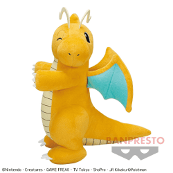 【カイリュー】ポケットモンスター もふぐっと ほぺぴたぬいぐるみ〜カイリュー・エモンガ〜