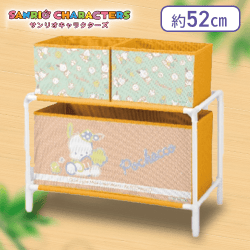 【ポチャッコ】 サンリオキャラクターズ ロマンティックネオン3ボックス付き収納ケース