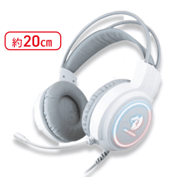 【ホワイト】JASONゲーミングヘッドホン