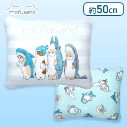 mofusand スクエアクッション-サメにゃんがいっぱい-