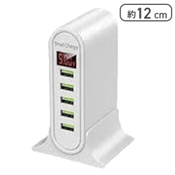 【ホワイト】5ポートスマートチャージャー