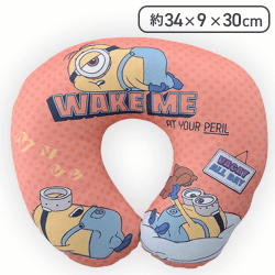 【オレンジ】ミニオン プレミアムネッククッション -だらだらDays-