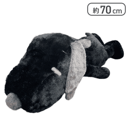 【ブラック】スヌーピー 寝そべりスーパーBIGぬいぐるみ