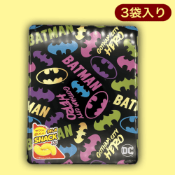 【カラフル】バットマンスクエア缶(うすしおスナック入)※賞味期限:2024/1/02