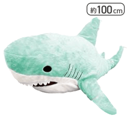 【パステルグリーン】カブっとBIGサメシャークパステル2