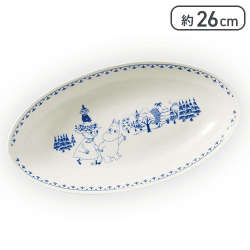 【ブルー】ムーミン カレー皿