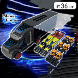 【ブルー】12カーズinトランスポーターセット