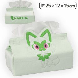 【ニャオハ】ポケットモンスター プレミアムティッシュボックスカバー -ニャオハ ホゲータ クワッス-