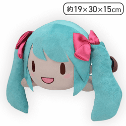 【初音ミク(にっこり)】初音ミクシリーズ ふわぷち 寝そべり Mぬいぐるみ“初音ミク 16th Anniversary”