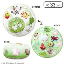 おやさい妖精さんラウンドクッション
