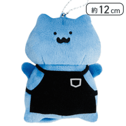 【猫さん】お文具といっしょ ボールチェーン付きエプロンぬいぐるみ