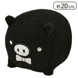 【くろ(リボン)】MONOKURO BOO ふわふわぬいぐるみBIG