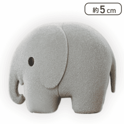 【ゾウ(グレー)】ブルーナアニマル ふさふさマスコット うさぎ&ゾウ