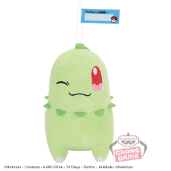【チコリータ】ポケットモンスター もふぐっと Hello Partnerぬいぐるみ-チコリータ・モクロー-
