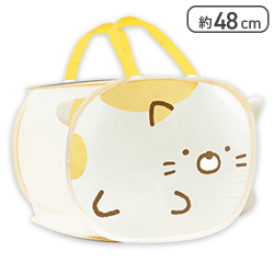 【ねこ】すみっコぐらし 取っ手付き折りたたみマルチ収納BOX